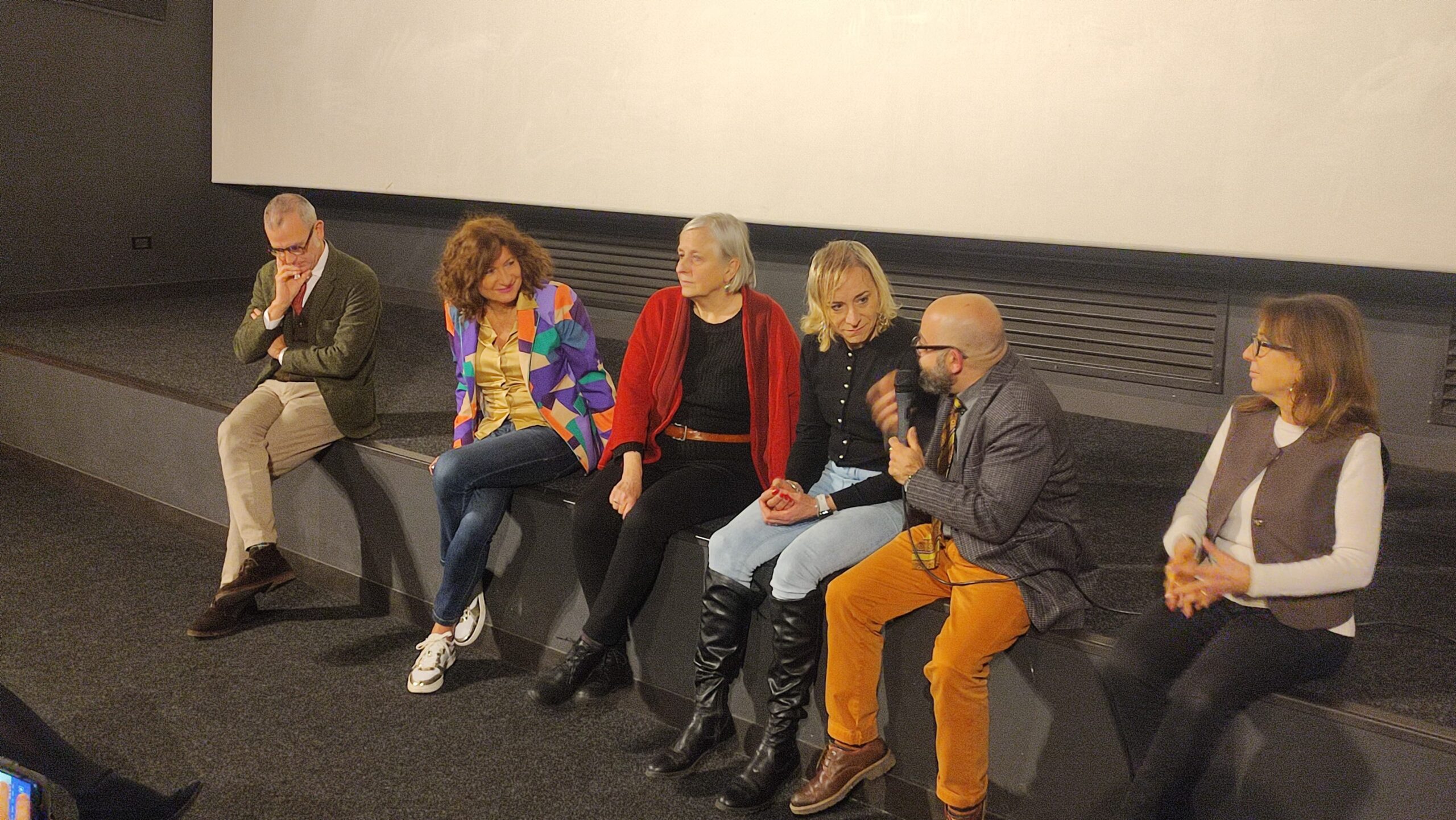 L'atleta paralimpica Valentina Petrillo alla presentazione del film 5 Nanomoli con Vladimir Luxuria, la regista Elisa Mereghetti e l'assessore di torino Jacopo Rosatelli