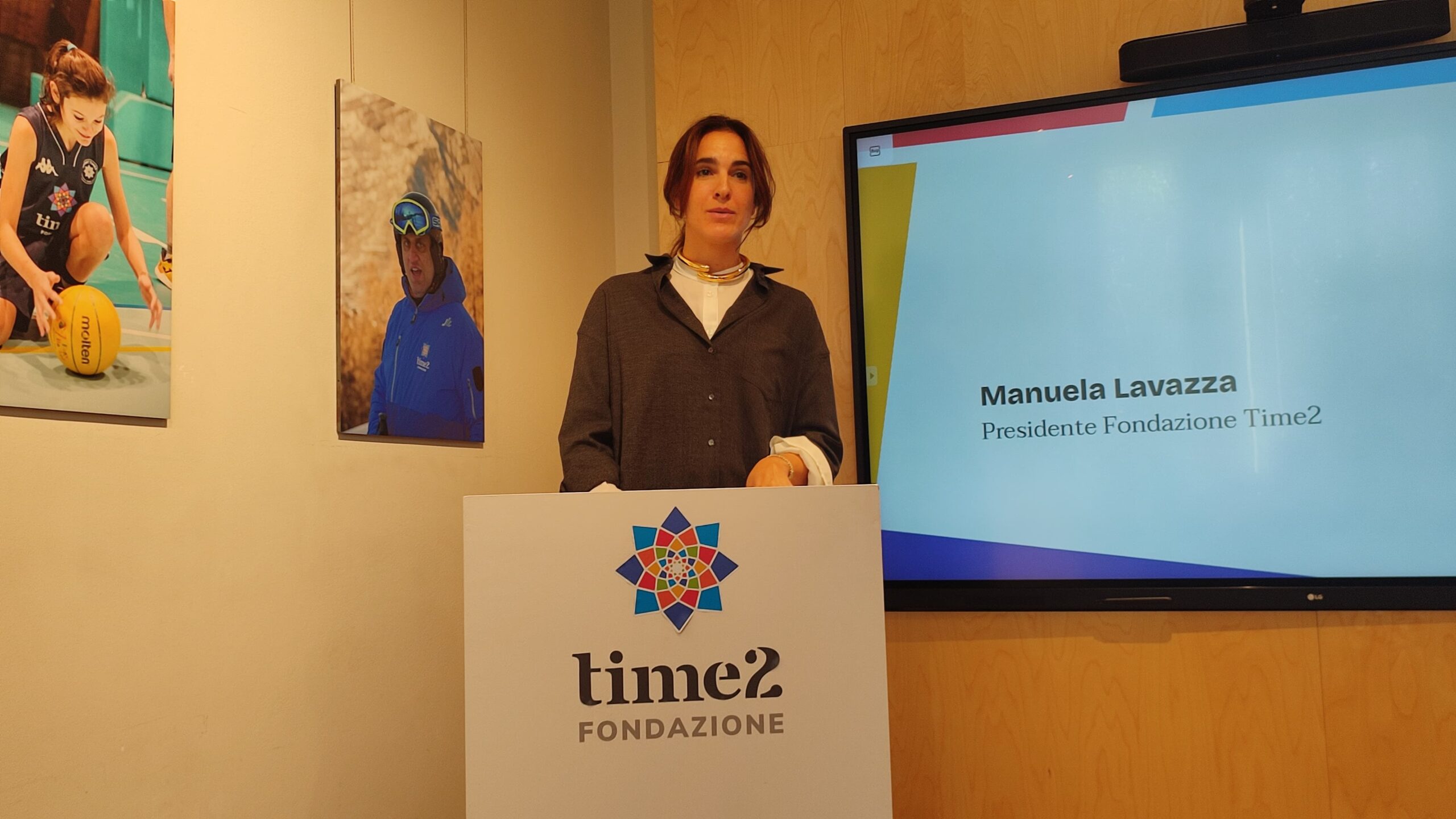 La presidente di Fondazione Time2 Manuela Lavazza interviene presso Open Spazio Aperto di Diversità